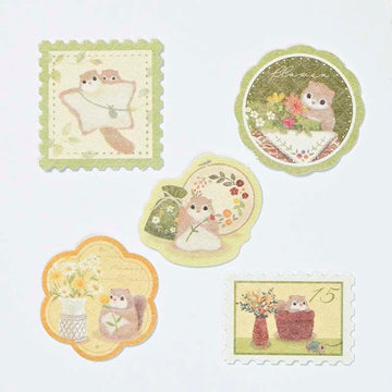 NB CO | Pegatinas Flake Mattari Animals Flower Momonga
