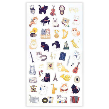 NB CO | Pegatinas Mattari Animals Kitten Music