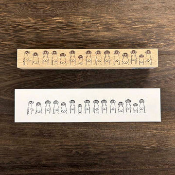 Arte CO | Sello Meerkat in a Row