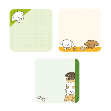 Furukawashiko | Mini Notas Adhesivas Message Note Peek a Boo Dog