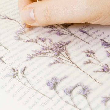 Appree | Pegatinas de Flores Prensadas Misty Blue