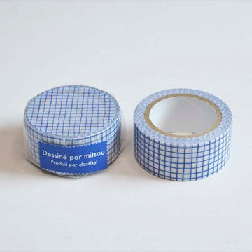 Classiky | Mitsou Check Blue Washi Tape