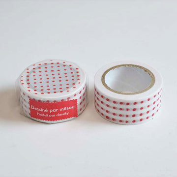Classiky | Mitsou Dot Red Washi Tape