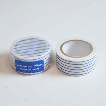Classiky | Mitsou Stripe Blue Washi Tape