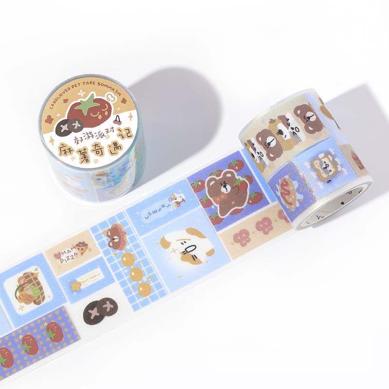 Infeel.me | Pegatinas en Rollo Mochi Adventure Camping Party