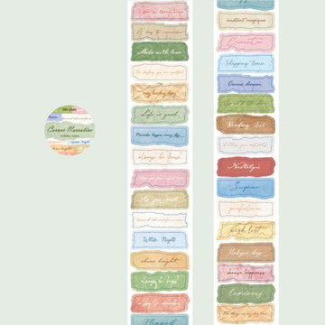 Mo Card | Pegatinas en Rollo Monologue Of Time Corner Narrative