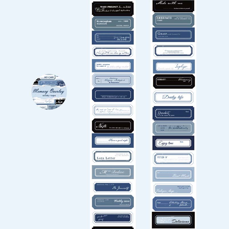 Mo Card | Pegatinas en Rollo Monologue Of Time Memory Overlay