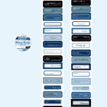 Mo Card | Pegatinas en Rollo Monologue Of Time Memory Overlay