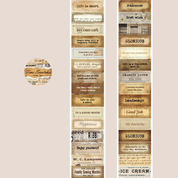 Mo Card | Pegatinas en Rollo Monologue Of Time Time Scratches