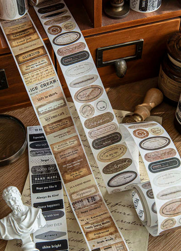 Mo Card | Pegatinas en Rollo Monologue Of Time Time Scratches
