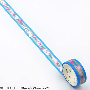World Craft | Moomin Striped Blue Washi Tape