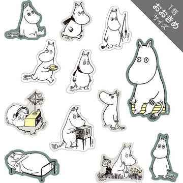 World Craft | Pegatinas Flake Moomin Face Series Ennui