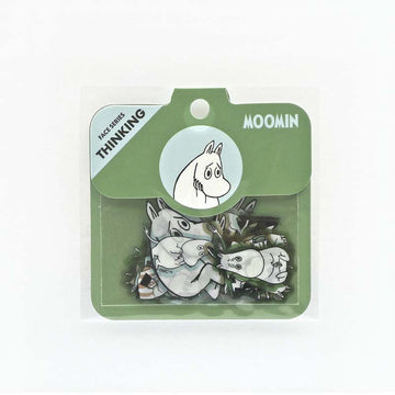 World Craft | Pegatinas Flake Moomin Face Series Thinking