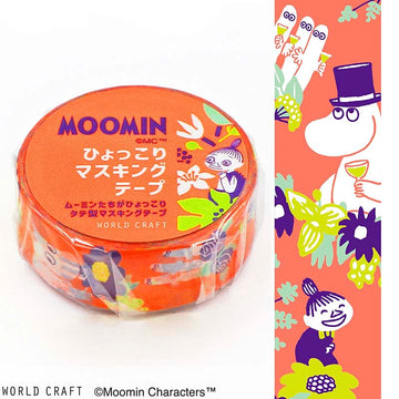 World Craft | Moomin Flower Orange Washi Tape