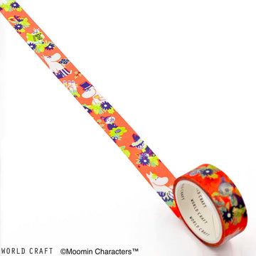 World Craft | Moomin Flower Orange Washi Tape