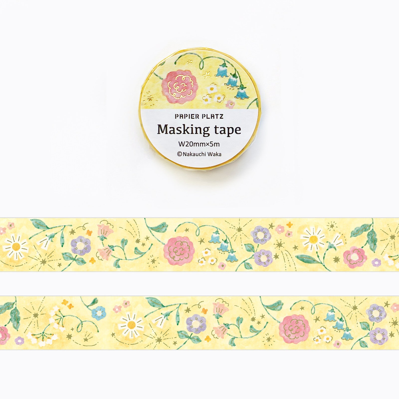 Papier Platz | Nakauchi Waka Bright Flower Washi Tape