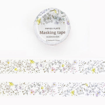 Papier Platz | Nakauchi Waka Pale Flower Washi Tape