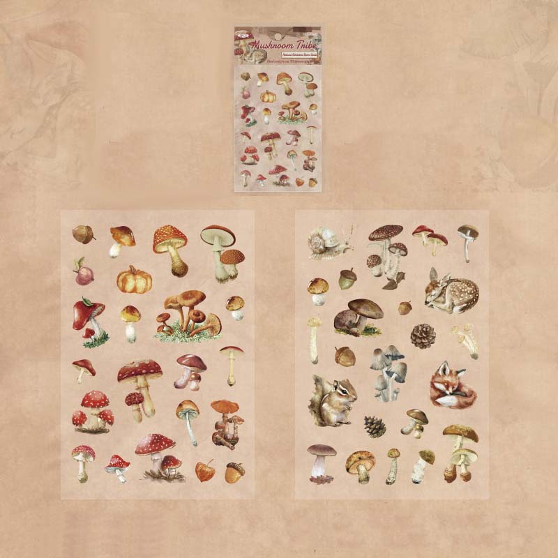 Mo card | Natural Showers Exhibition Room 3D Mushroom Tribe