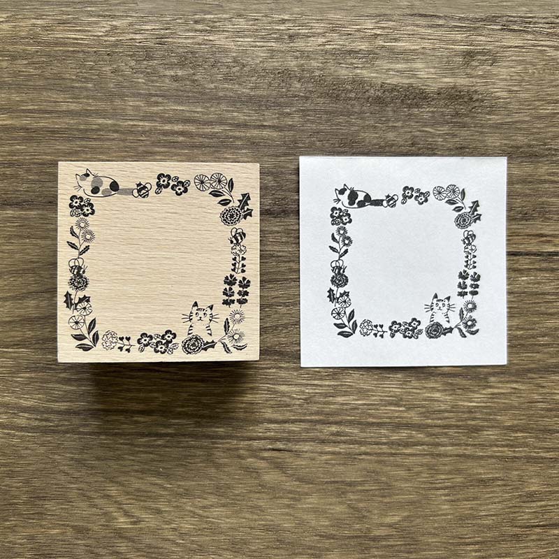 Art CO | Cat and Nature Frame Stamp