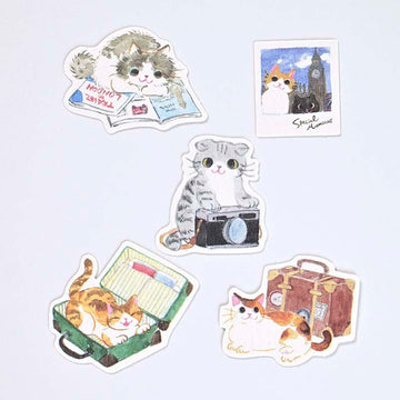 NB CO | Pegatinas Flake Nekorobi Cats Travel