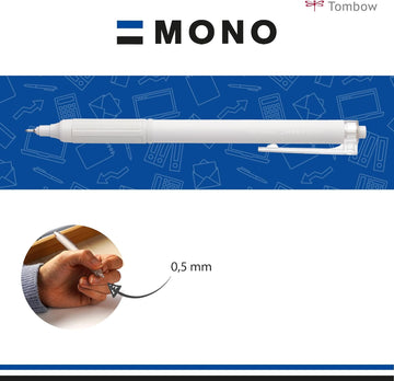 Tombow | Bolígrafo Monograph Lite Smoky White 0.5mm