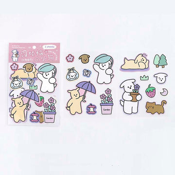 Note For | Pegatinas No Worries Puppy Pink