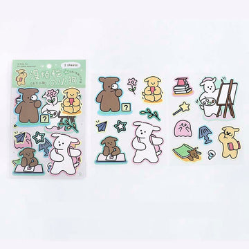 Note For | Pegatinas No Worries Puppy Green