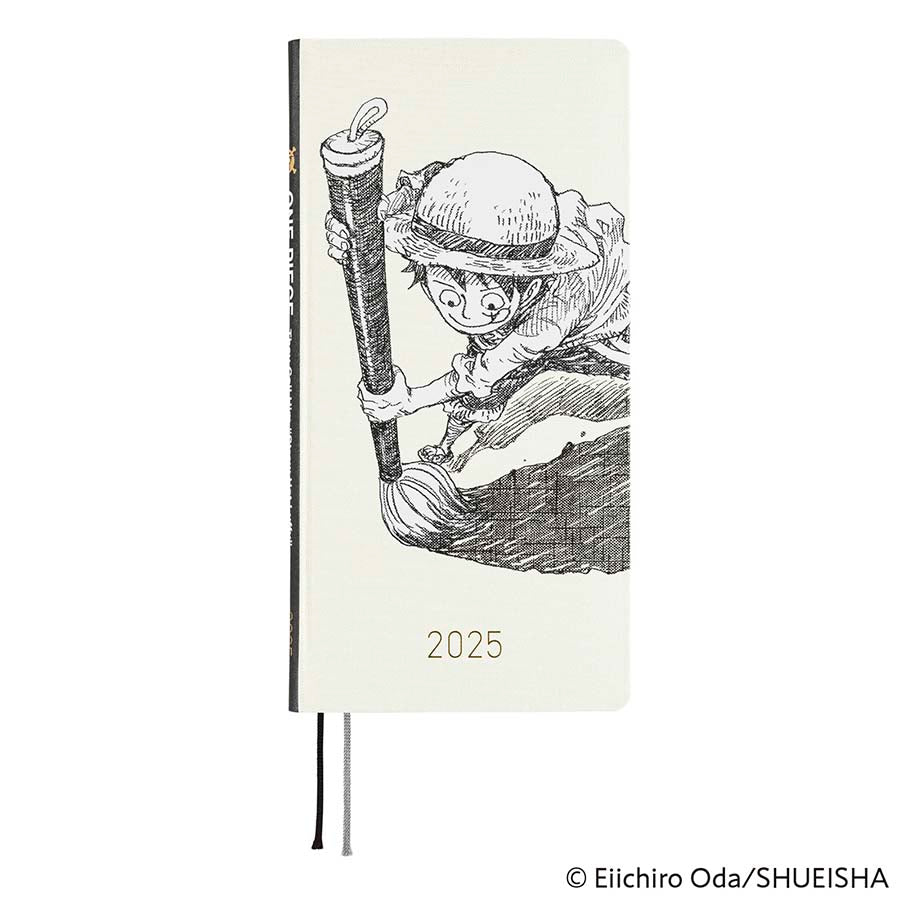 Hobonichi | Agenda Hobonichi Techo Weeks ONE PIECE magazine: Straw Hat Luffy (Ivory) 2025