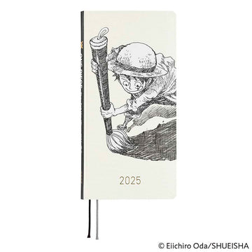 Hobonichi | Agenda Hobonichi Techo Weeks ONE PIECE magazine: Straw Hat Luffy (Ivory) 2025