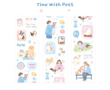 Card Lover | Pegatinas en Rollo Our Daily Life Time With Pets