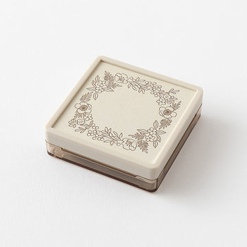 Midori | Sello Entintado Calendario Soft Color Floral Decoration Brown