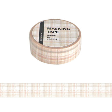 Mind Wave | Pattern Check Pink Beige Washi Tape