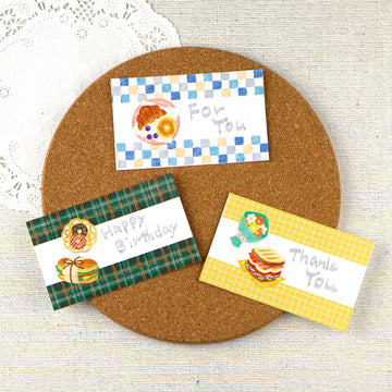 Mind Wave | Pattern Check Orange Green Washi Tape