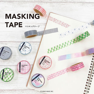 Mind Wave | Pattern Check Gradient Washi Tape