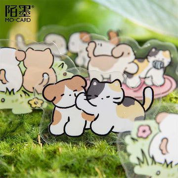 Mo Card | Pegatinas Pet Handbook Cat And Dog Friends