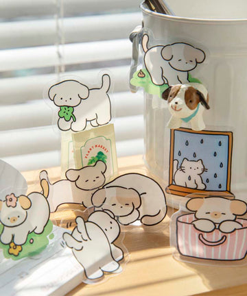 Mo Card | Pegatinas Pet Handbook Happy Dog