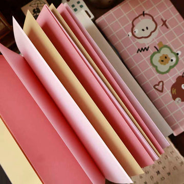 YiEr | Cuaderno con Papeles de Color Pink Candy