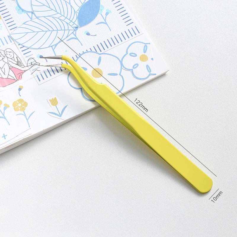 Mo Card | Pinzas Metálicas Curvas Amarillo