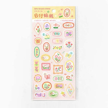 Note For | Pegatinas Plant Daily Notes Flowers