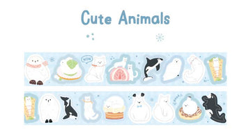 Card Lover | Pegatinas en Rollo Polar Letter Cute Animals