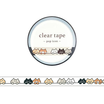 Mind Wave | Pop Icon Cats Slim Clear Tape