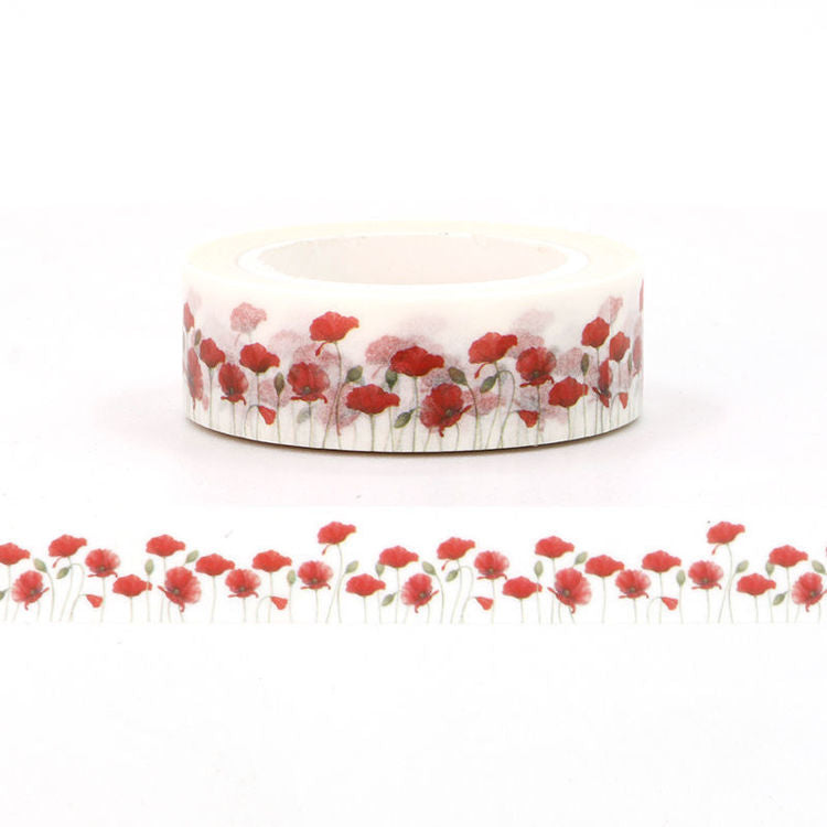 MZW | Poppy Flower Washi Tape