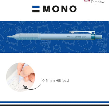 Tombow | Portaminas Mono Graph Lite 0.5 Smokey Blue