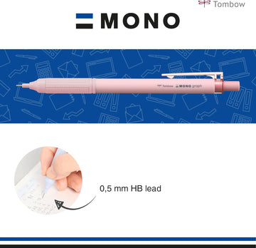 Tombow | Portaminas Mono Graph Lite 0.5 Smokey Pink