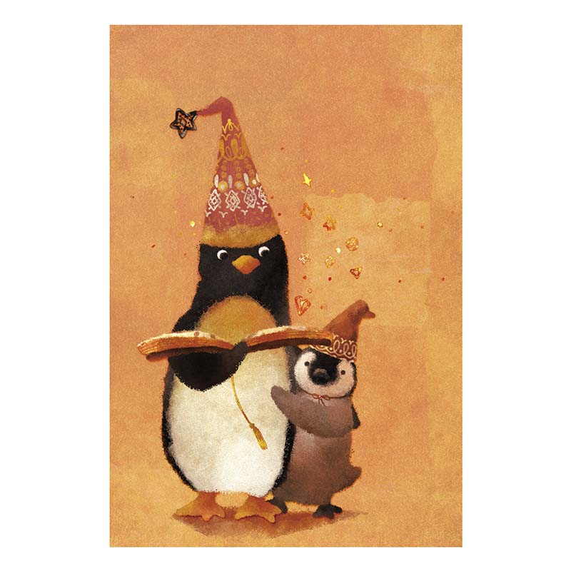 Kenaf | Postal Penguin Warm Wizard And His Apprentice