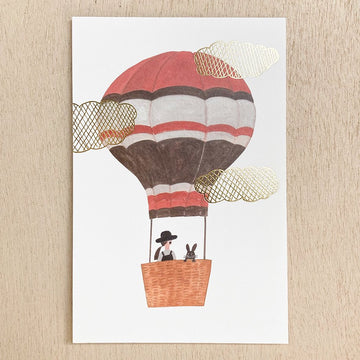 Cozyca | Necktie Balloon Postcard