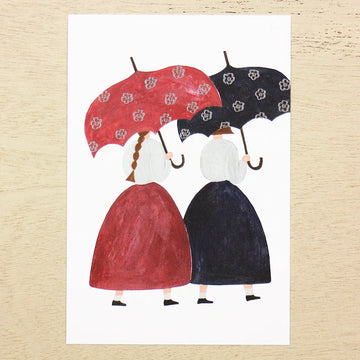 Cozyca | Postal Necktie Floral Umbrella