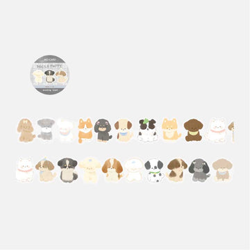 Mo Card | Puppy Squad PET Tape Docile Puppy