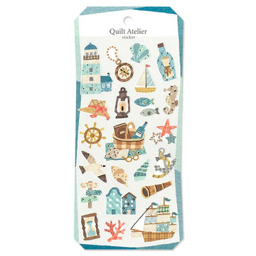 Mind Wave | Pegatinas Quilt Atelier A City With Harbor