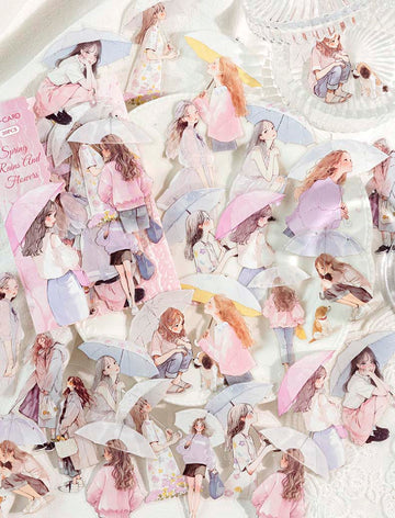 Mo Card | Pegatinas Rain Overtune Spring Rains And Flowers